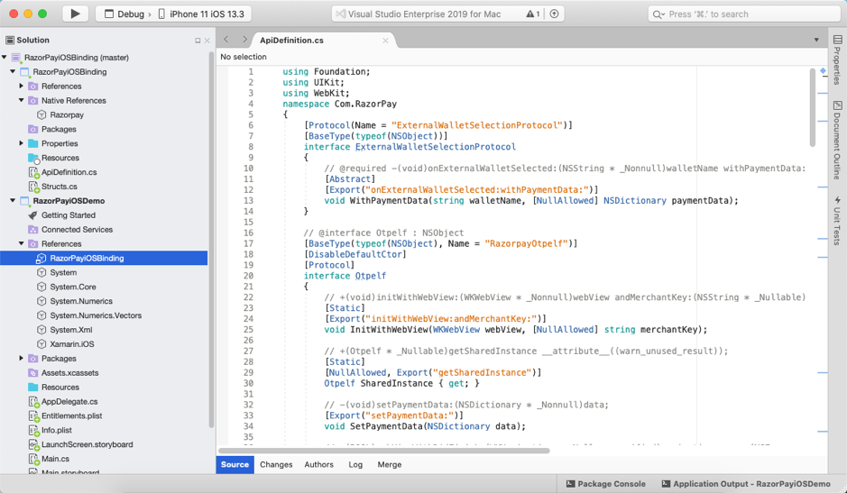 Creating Xamarin iOS Binding For Razorpay Payment Gateway